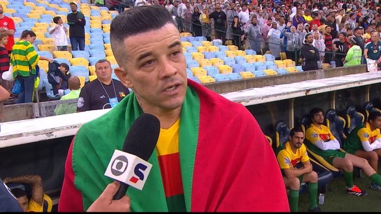 “Povo gaúcho é forte", diz D'Alessandro após marcar um gol incrível e homenagear o Rio Grande do Sul no Futebol Solidário